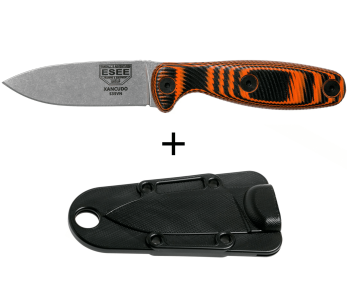 Esee Xancudo XAN2-006 mes 7,5cm roestvrij staal G10 oranje en zwart heft + schede