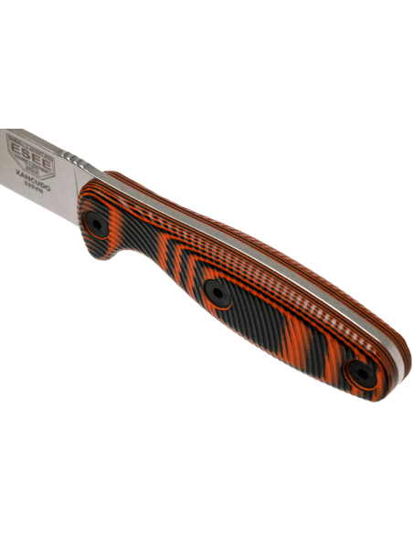 Esee Xancudo XAN2-006 cuchillo 7.5cm hoja acero inoxidable G10 mango naranja y negro + funda