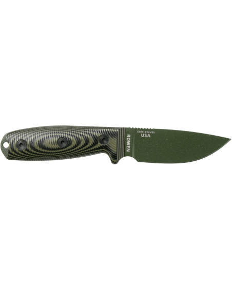 Esee 3 3PMOD-003 kniv 8,8 cm kulstofstålblad G10 grønt og sort håndtag + etui