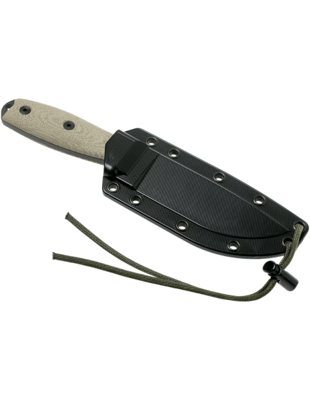 Esee 4 4PB-017 kniv 11,6 cm blad i karbonstål lysegrønt micartahåndtak + etui