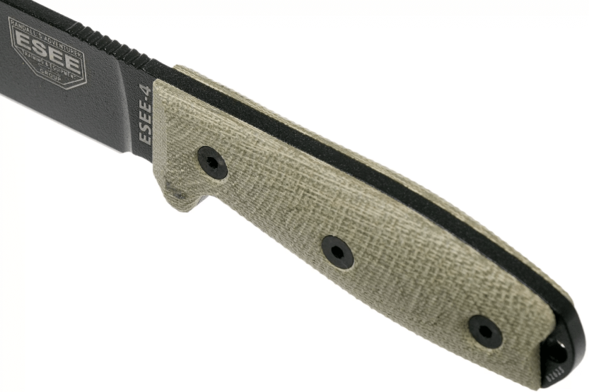 Esee 4 4PB-017 kniv 11,6 cm blad av kolstål ljusgrönt micarta handtag + fodral