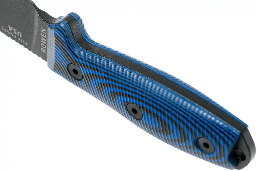 Esee 4 Knife 4PB-008 11.6cm carbon steel blade G10 blue and black handle + sheath