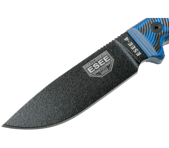 Esee 4 Puukko 4PB-008 11.6cm hiiliteräksestä valmistettu terä G10 sininen ja musta kahva + tuppi 2