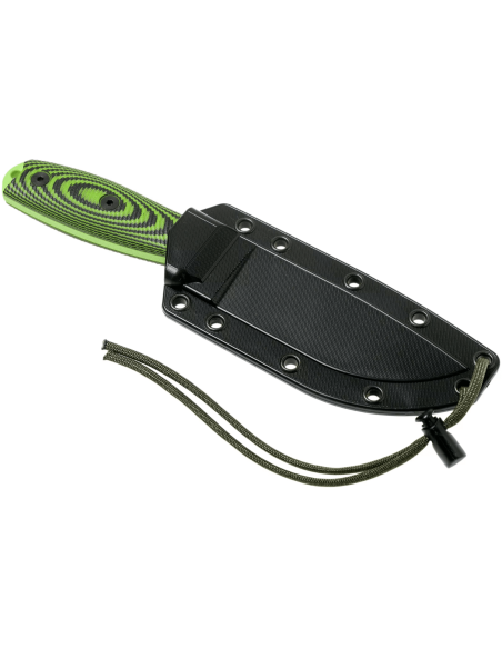 Esee 4 4PVG-007 knife 11.6cm carbon blade G10 green and black handle + case