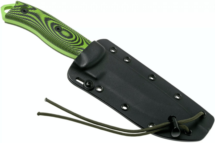 Messer Esee 5 5PVG-007 Karbonklinge 13,2cm Griff G10 grün und schwarz + Etui