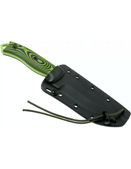 Messer Esee 5 5PVG-007 Karbonklinge 13,2cm Griff G10 grün und schwarz + Etui