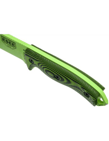 Esee 5 kniv 5PVG-007 13,2 cm kulstofblad G10 grønt og sort håndtag + etui