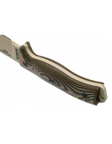 Esee 6 6PDT-005 kniv 16,5 cm kulstofblad G10-håndtag Coyote og sort + skede
