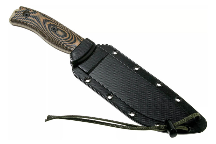 Esee 6 6PDT-005 kniv 16,5 cm kulstofblad G10-håndtag Coyote og sort + skede