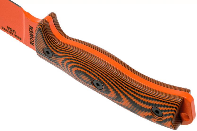 Esee 6 Knife 6POR-006 16.5cm carbon steel blade G10 orange/black handle + sheath