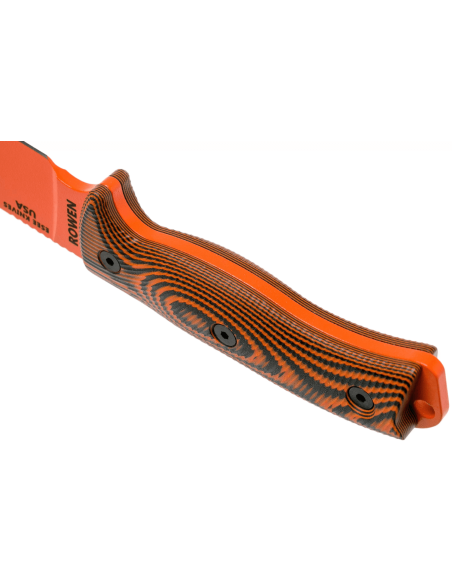 Esee 6 Knife 6POR-006 16,5 cm blad i karbonstål G10 oransje/svart håndtak + slire