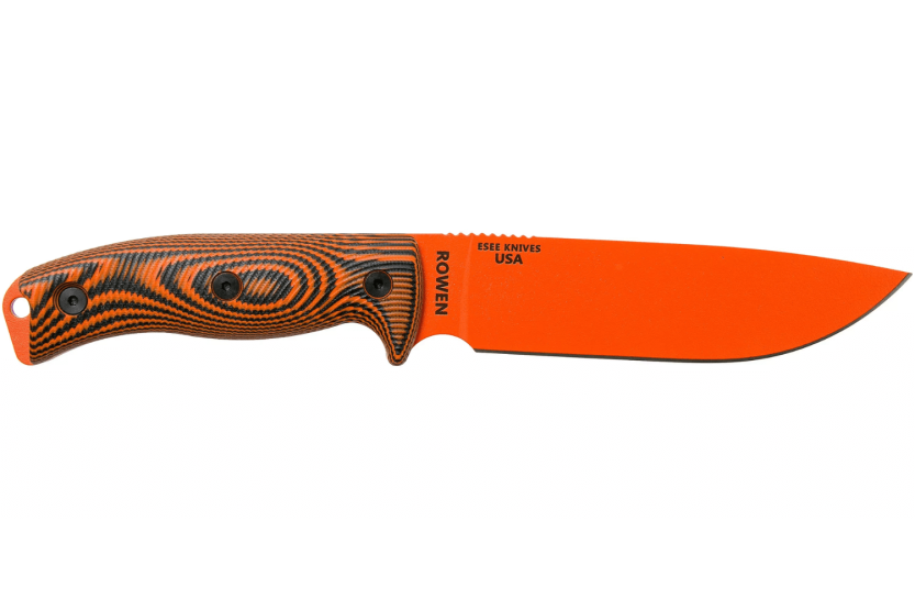 Esee 6 Puukko 6POR-006 16.5cm hiiliteräksestä valmistettu terä G10 oranssi/musta kahva + tuppi