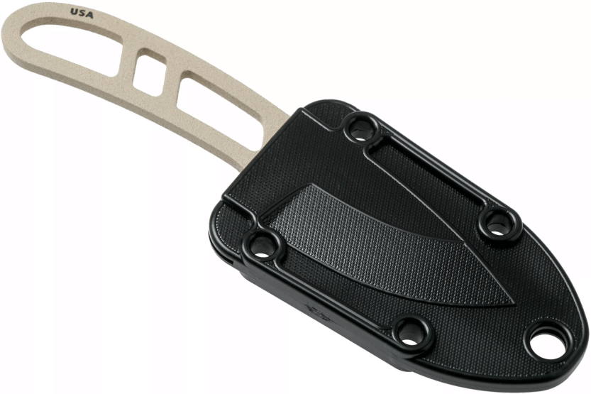 Esee Candiru CAN-DT-E neck knife 5.1cm carbon steel blade openwork steel handle + sheath