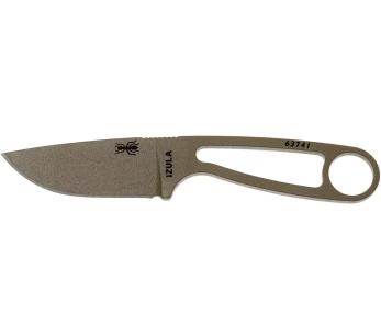 Esee Dark Earth Izula IZULA-DE kaulaveitsi 6.7cm hiiliteräksestä valmistettu terä teräs kahva + polymeerituppi 2