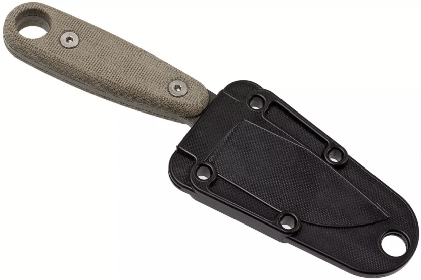 Esee Izula II IZULA-II-OD coltello 6,7 cm lama in acciaio al carbonio manico in micarta verde + fodero