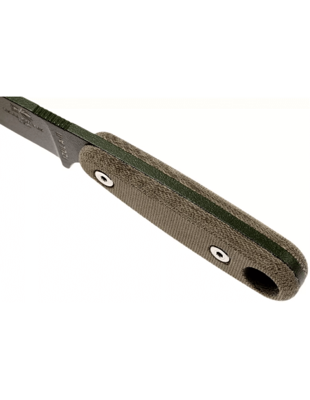 Faca Esee Izula II IZULA-II-OD Lâmina de aço-carbono de 6,7 cm cabo de micarta verde + bainha