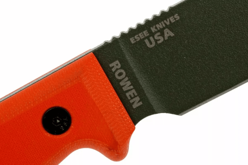 Esee 3 ESEE-3P-OD mes groen carbonstaal lemmet 8,8cm oranje G10 handgreep + schede
