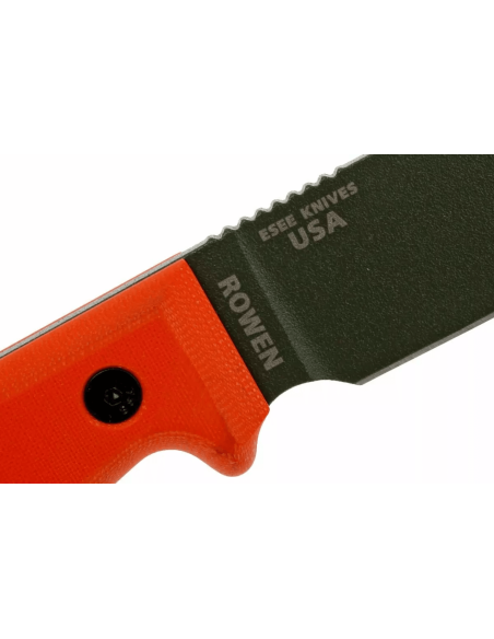 Esee 3 ESEE-3P-OD kniv grønt kulstofstålblad 8,8 cm orange G10-håndtag + skede