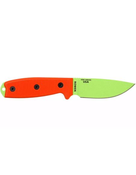 Esee 3 ESEE-3PM-VG cuchillo verde veneno 8,8cm hoja acero carbono naranja mango G10 + funda