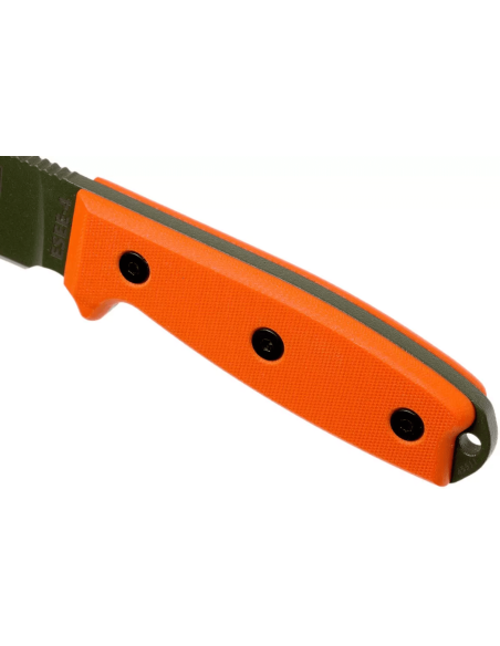 Esee 4 ESEE-4P-OD knife green carbon steel blade 11,6cm orange G10 handle + sheath