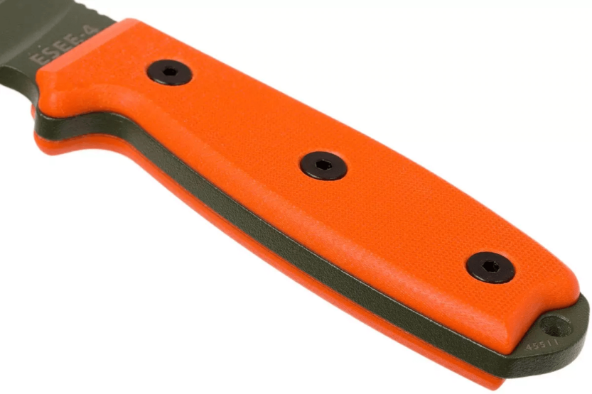 Esee 4 ESEE-4P-OD kniv grönt kolstål blad 11,6cm orange G10 handtag + slida