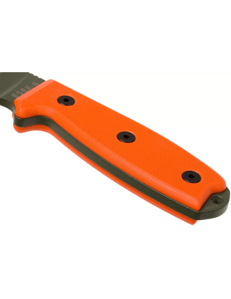 Esee 4 ESEE-4P-OD kniv grønt blad i karbonstål 11,6 cm oransje G10-håndtak + slire