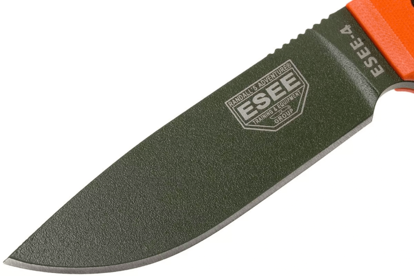 Esee 4 ESEE-4P-OD veitsi vihreä hiiliterästerä 11,6cm oranssi G10 kahva + tuppi