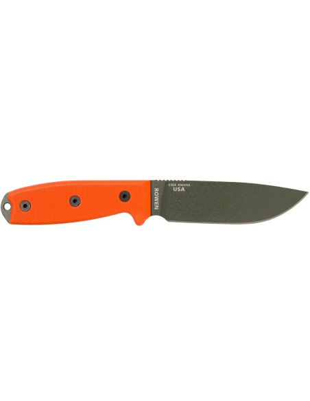 Esee 4 ESEE-4P-OD mes groen carbonstaal lemmet 11,6cm oranje G10 handgreep + schede