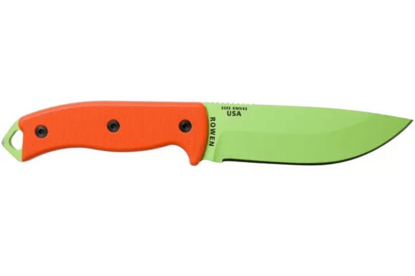 Esee 5 ESEE-5P-VG-E mes gifgroen carbonstaal lemmet 13,7cm oranje G10 handgreep + schede