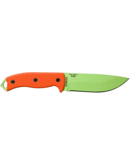 Esee 5 ESEE-5P-VG-E coltello in acciaio al carbonio verde veleno lama 13,7cm manico G10 arancione + fodero