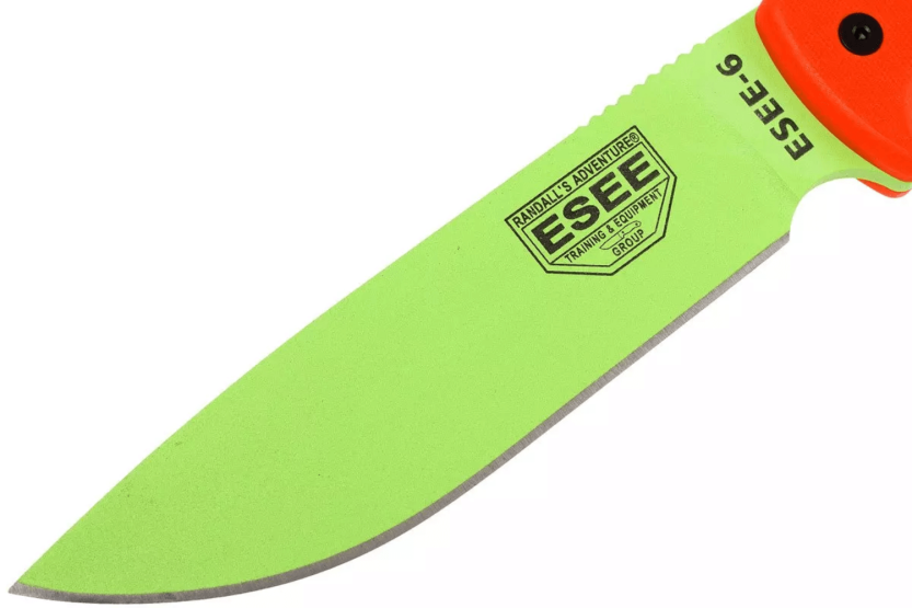 Esee 6 ESEE-6P-VG mes gifgroen carbon mes 16,5cm G10 oranje handgreep + schede