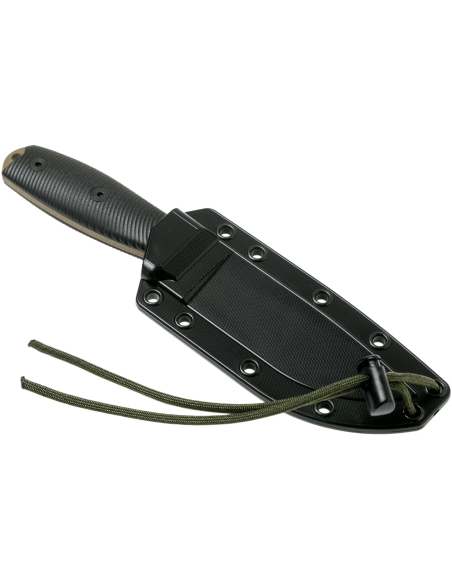 Esee 4 4PDE-001 dark earth kulstofstålklinge 11,6 cm sort G10-håndtag + skede
