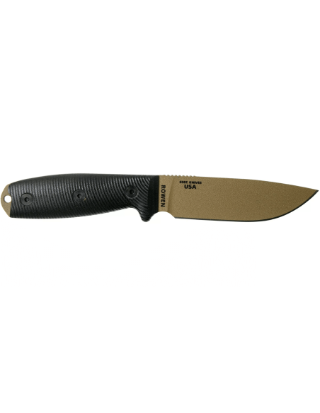 Esee 4 4PDE-001 dark earth kulstofstålklinge 11,6 cm sort G10-håndtag + skede