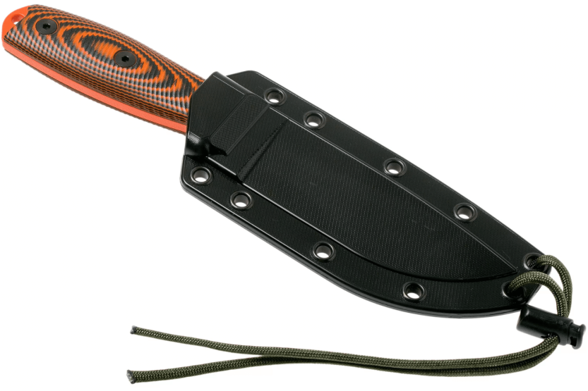 Esee 4 Knife 4POR-006 11,6 cm oransje karbonstålblad G10 oransje/sort håndtak + slire