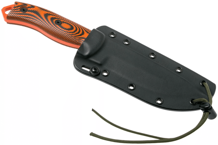 Esee 5 knife 5POR-006 13.2cm orange carbon steel blade G10 black/orange handle + sheath