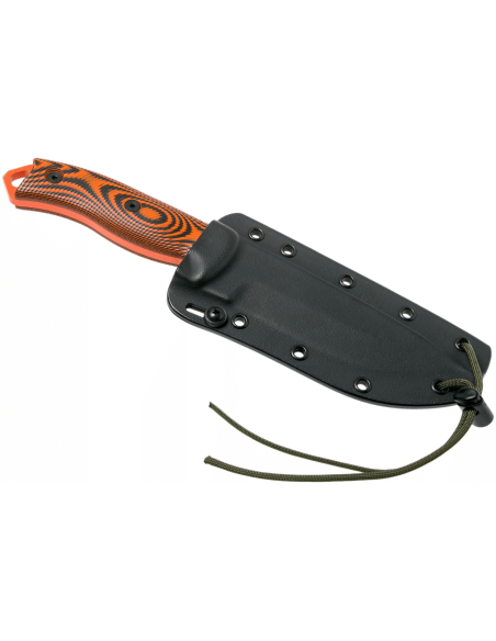 Cuchillo Esee 5 5POR-006 13.2cm hoja acero carbono naranja mango G10 negro/naranja + funda