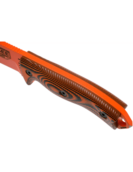 Esee 5-kniv 5POR-006 13,2 cm orange kolstålsblad G10 svart/orange handtag + slida