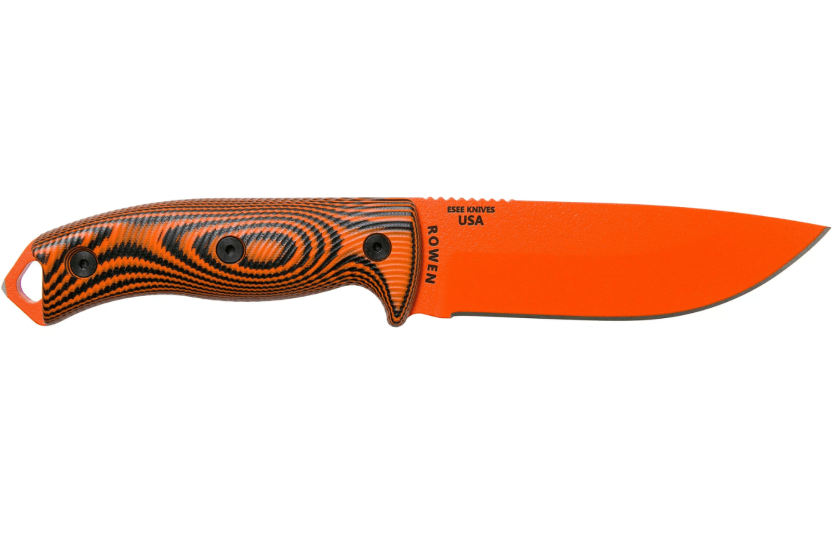 Esee 5 mes 5POR-006 13.2cm oranje carbon stalen lemmet G10 zwart/oranje handvat + schede