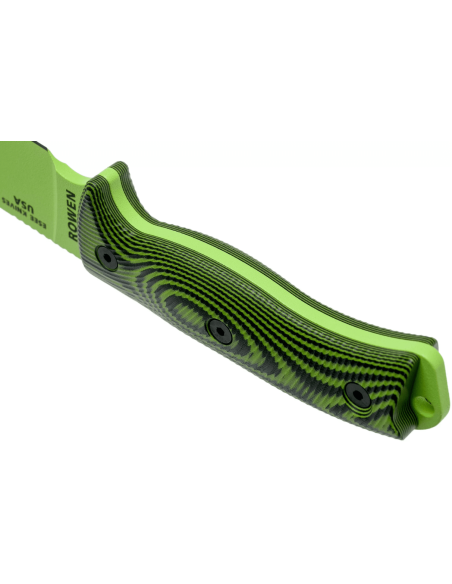 Messer Esee 6 6PVG-007 Klinge aus Kohlenstoffstahl venom green 16,5cm Griff G10 grün/schwarz + Etui