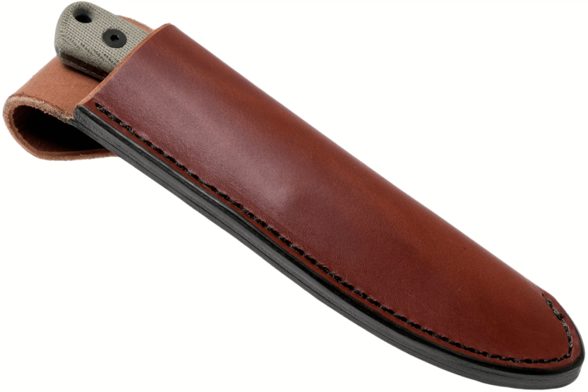 Esee Ashley Game ESEE-AGK knife black carbon steel blade 9,1cm grey micarta handle + leather sheath