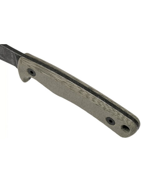 Esee Ashley Game ESEE-AGK kniv sort kulstofstålblad 9,1 cm gråt micartahåndtag + læderskede
