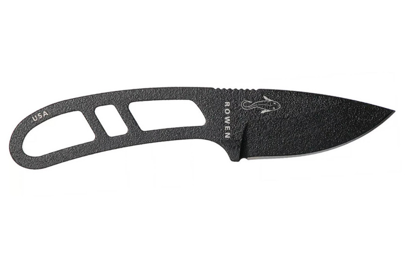 Esee Candiru CAN-BE halskniv 5,1 cm blad i karbonstål gjennombrutt stålhåndtak + slire