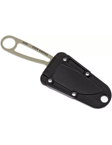 Esee Izula Desert Tan IZULA-DT kaulaveitsi 6.7cm hiiliteräksestä valmistettu terä teräs kahva + tuppi