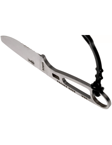 Esee Imlay knife ESEE-IMLAY-OR 6,2cm semi-serrated blade stainless steel openwork handle + orange sheath