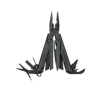 Alicate multifunções Leatherman Wave Plus Preto 832526 18 funções + estojo de nylon