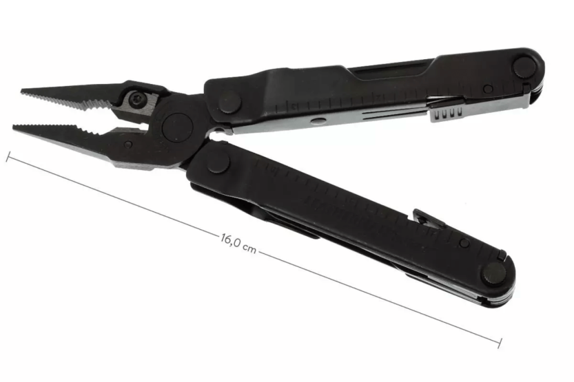 Leatherman Rebar Black 831563 Multifunktionspinzette mit 17 Funktionen + Nylonetui