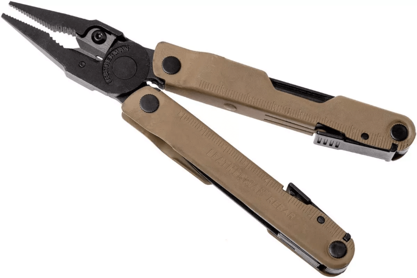 Alicate multifunções Leatherman Rebar Coyote 832406 17 funções + estojo de nylon
