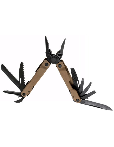 Alicate multifunções Leatherman Rebar Coyote 832406 17 funções + estojo de nylon