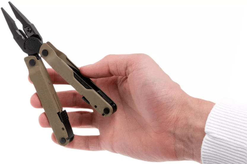 Alicate multifunções Leatherman Rebar Coyote 832406 17 funções + estojo de nylon
