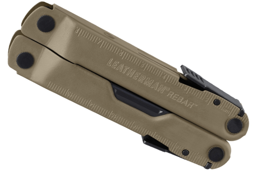 Alicate multifunções Leatherman Rebar Coyote 832406 17 funções + estojo de nylon
